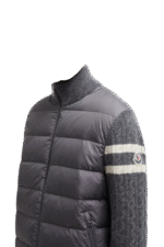 Moncler Padded Wool Zip-Up Cardigan - Image 3
