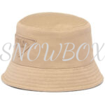 Prada logo-embroidery bucket hat