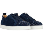 Christian Louboutin Louis Junior Spikes Sneakers Navy Blue - Image 4