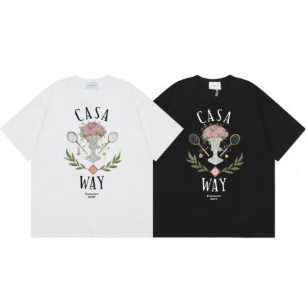 Casablanca t-shirt black and white