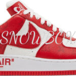 Louis Vuitton Nike Air Force 1 Low By Virgil Abloh White Red