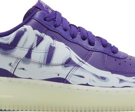 Nike Air Force 1 Low '07 QS Purple Skeleton Halloween