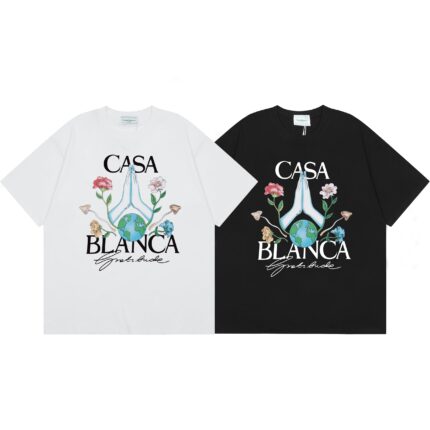 Casablanca t-shirt black and white
