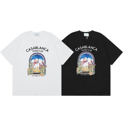 Casablanca t-shirt black and white