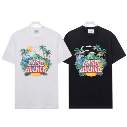 Casablanca t-shirt black and white