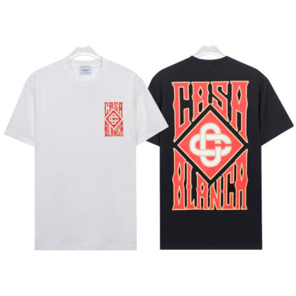 Casablanca t-shirt black and white