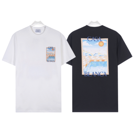 Casablanca t-shirt black and white