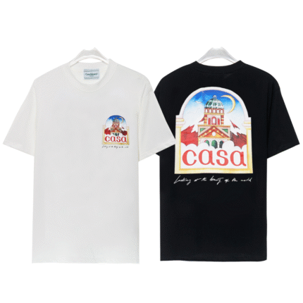 Casablanca t-shirt whit and black