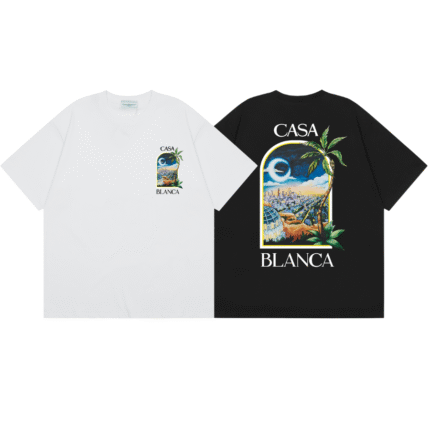Casablanca t-shirt black and white