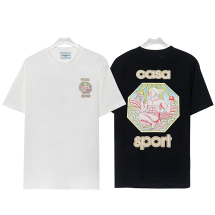 Casablanca t-shirt black and white
