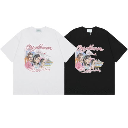 Casablanca t-shirt black and white