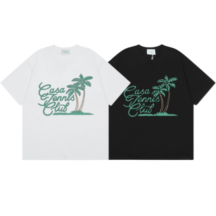 Casablanca t-shirt black and white