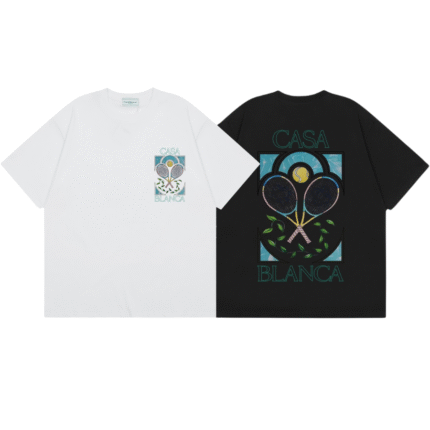 Casablanca t-shirt black and white
