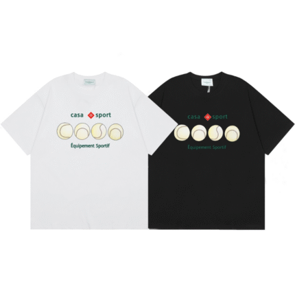 Casablanca t-shirt black and white