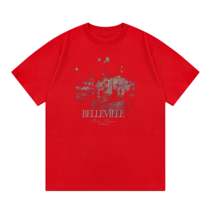 Balenciaga red t-shirt