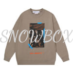 Off white hoodie Brown