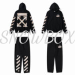 Off white tracksuit Black