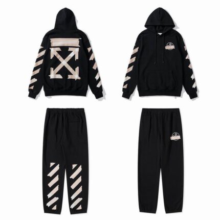 Off white tracksuit Black