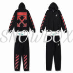 Off white tracksuit Black