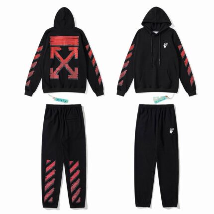Off white tracksuit Black