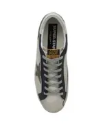 Golden Goose Super-Star Cream-White Blue - Image 2