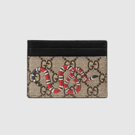Beige/ebony GG Supreme with Kingsnake print