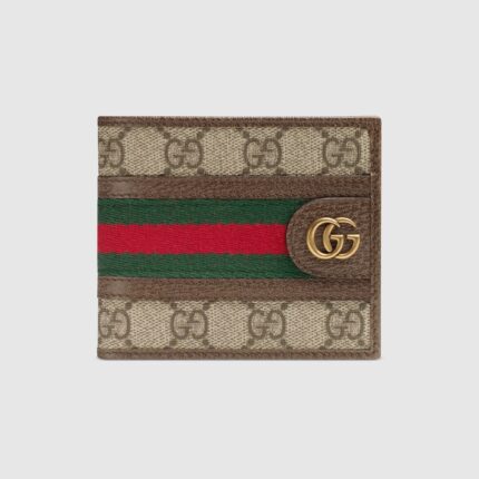 Beige/ebony GG Supreme canvas, with brown leather trim