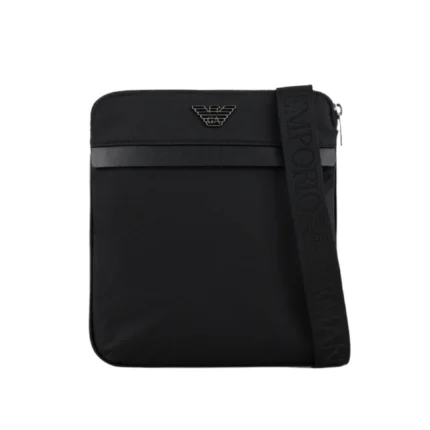 Armani Flat, recycled-nylon shoulder bag