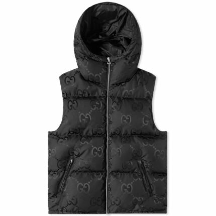 Gucci GG Jacquard Hooded Down Vest