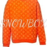Louis Vuitton Orange Monogram Crewneck Sweatshirt
