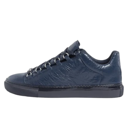 Balenciaga Arena Creased Leather Navy