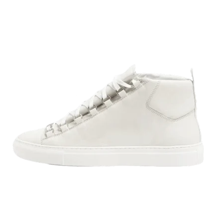 Balenciaga Creased Leather Smooth White
