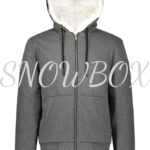Moose Knuckles Classic Bunny Zip-up Hoodie Grey
