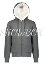 Moose Knuckles Classic Bunny Zip-up Hoodie Grey