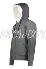 Moose Knuckles Classic Bunny Zip-up Hoodie Grey - Image 3