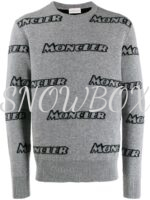 Moncler Vintage Logo Sweatshirt In Light Grey