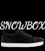 CHRISTIAN LOUBOUTIN Louise Junior Spikes suede sneakers