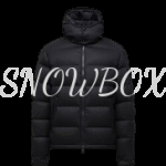 Montgenevre Hooded Wool Flannel Short Down Jacket