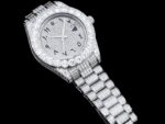 Iced Out Date Just Rolex 42mm White Dial - Image 4