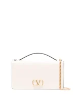 Valentino Garavani VLogo Signature grainy calfskin wallet with chain