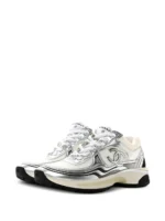 Chanel Silver Sneakers - Image 3