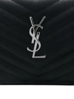 Saint Laurent chevron chain clutch bag - Image 2