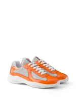 Prada patent leather and technical fabric America's Cup sneakers - Image 2