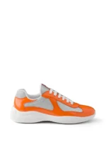 Prada patent leather and technical fabric America's Cup sneakers