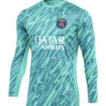 Paris Saint-Germain Turquoise Goalkeeper Customizable Jersey
