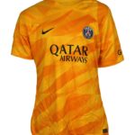 Paris Saint-Germain Orange Goalkeeper Customizable Jersey