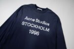 Acne Studios Stockholm Sweatshirt Navy Blue - Image 3