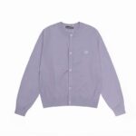 Acne Studios Button-up Knit Cardigan Purple