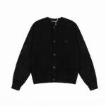 Acne Studios Button-up Knit Cardigan Black