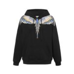 Marcelo Burlon Hoodie Icon Wings Yellow/Blue